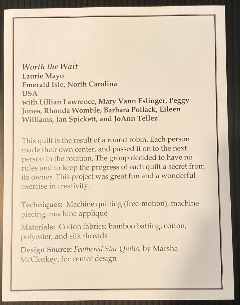 "Worth the Wait" by Laurie Mayo and others - Sign